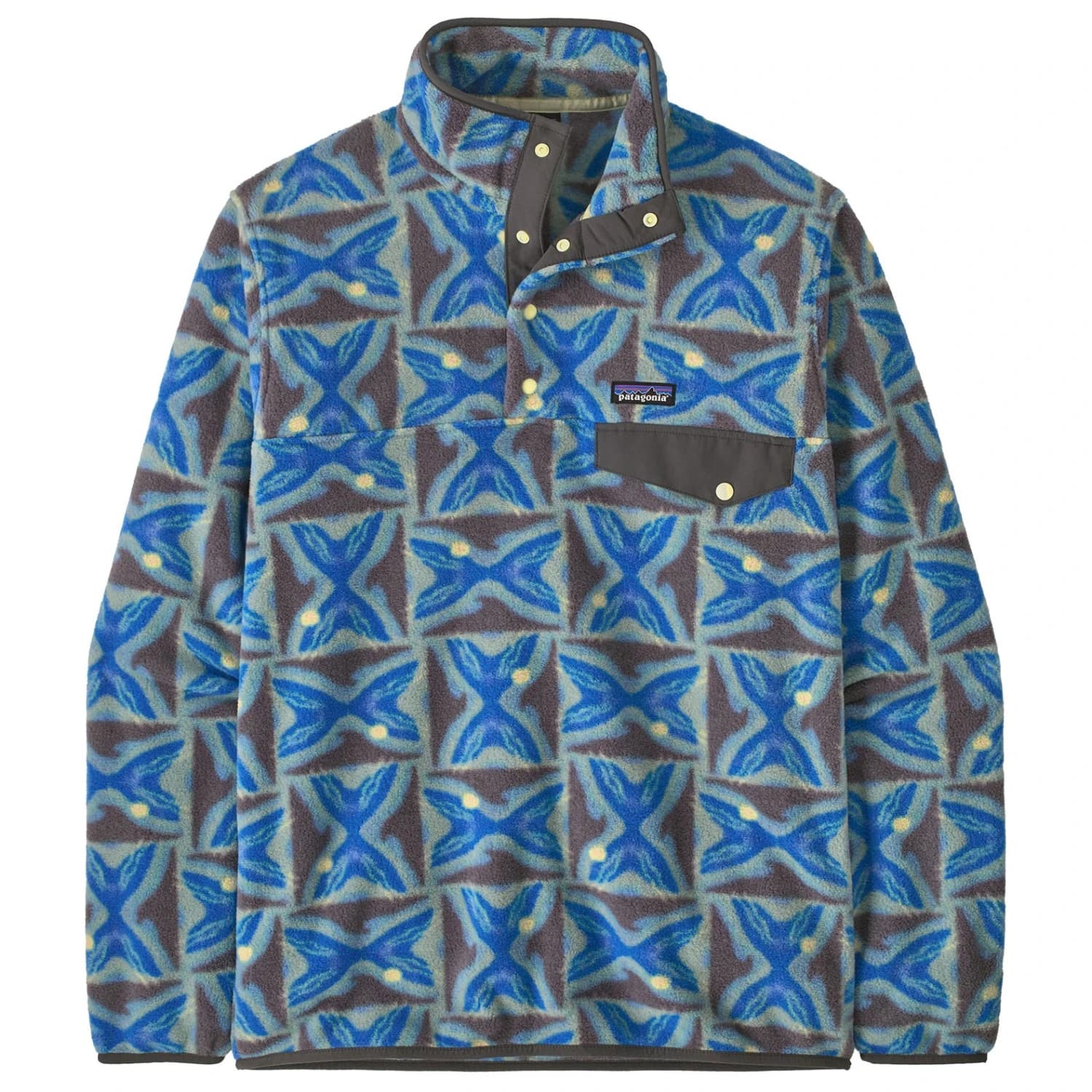 Поларен пуловер Patagonia Lightweight Synch Snap-T P/O Fleece jumper - Deep Freeze: Forge Grey