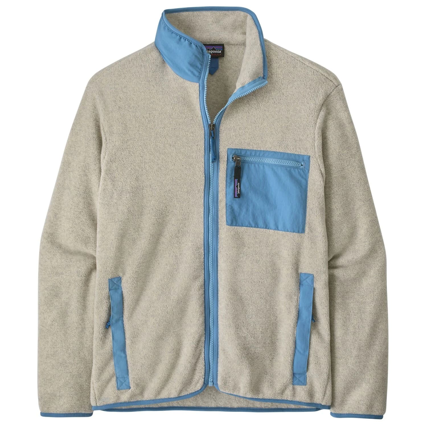 Мъжко поларено яке Patagonia Synch Jacket Fleece jacket - Oatmeal Heather w/Shore Blue