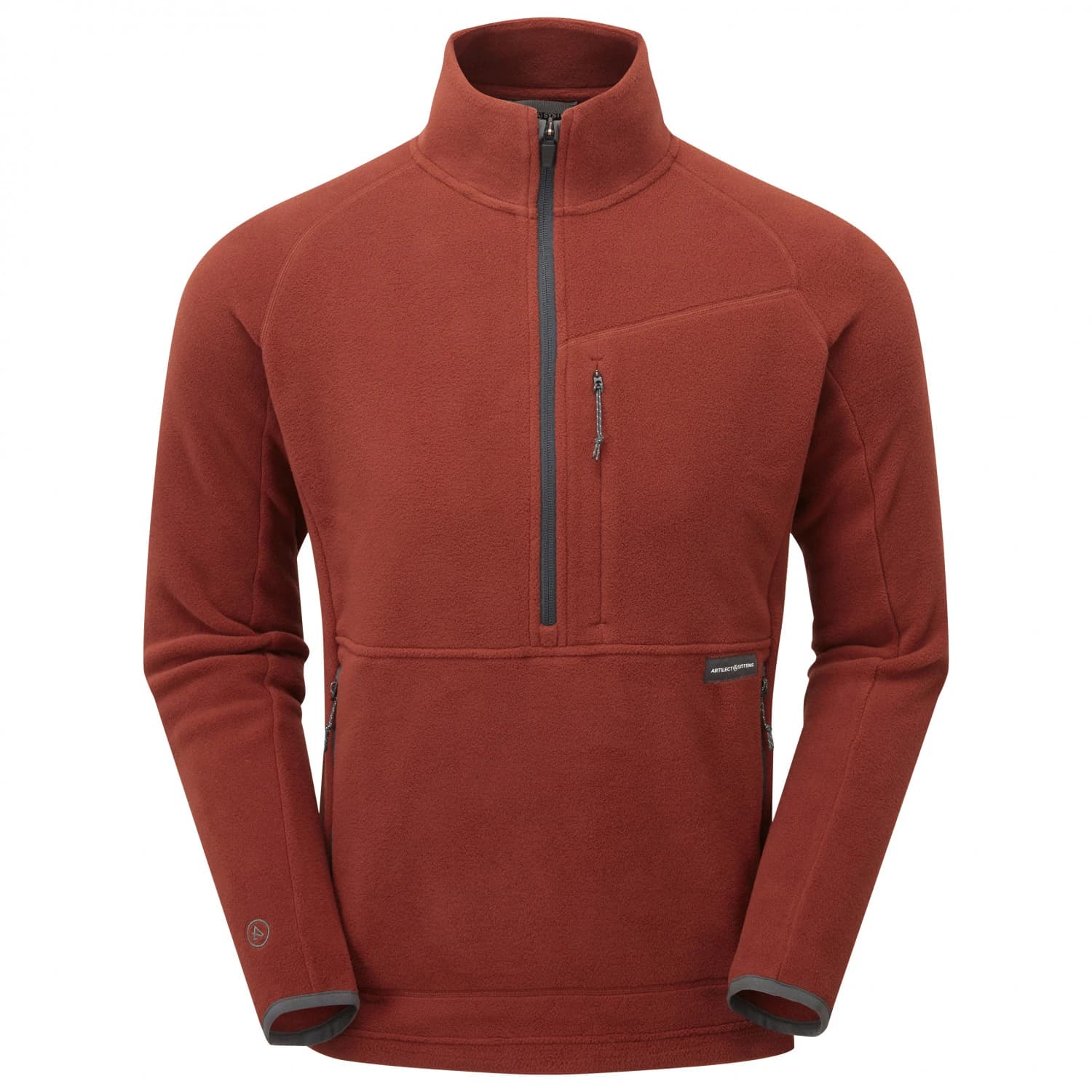 Мъжки поларен пуловер Artilect Halfmoon Bio Pullover Fleece jumper - Fired Brick