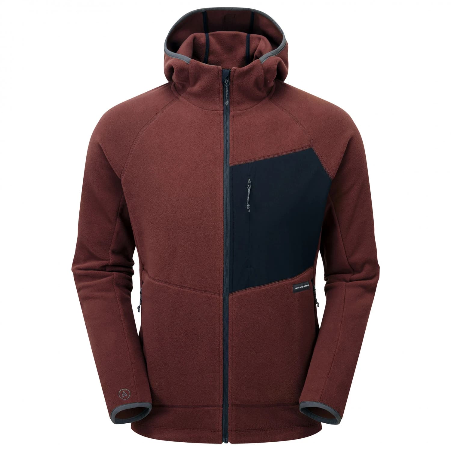 Мъжко поларено яке ARTILECT Supermoon Bio Hoodie Fleece jacket - Amaranth / Black
