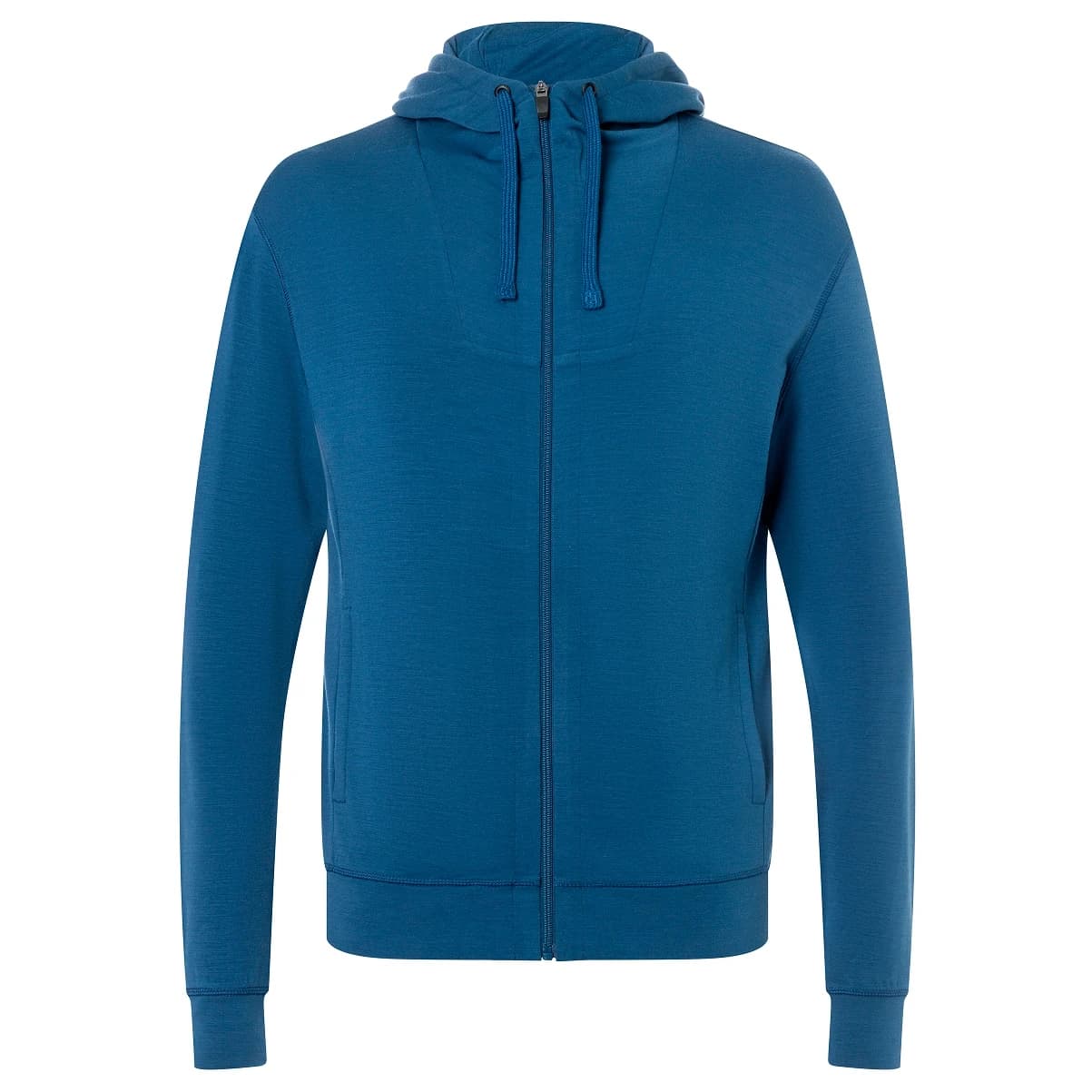 Мъжко вълнено яке super.natural Everyday Hoodie Zip-up hoodie - Ocean Blue