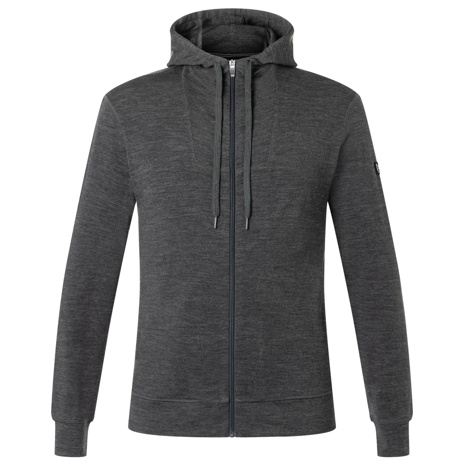 Мъжко вълнено яке super.natural Everyday Hoodie Zip-up hoodie - Pirate Grey Melange