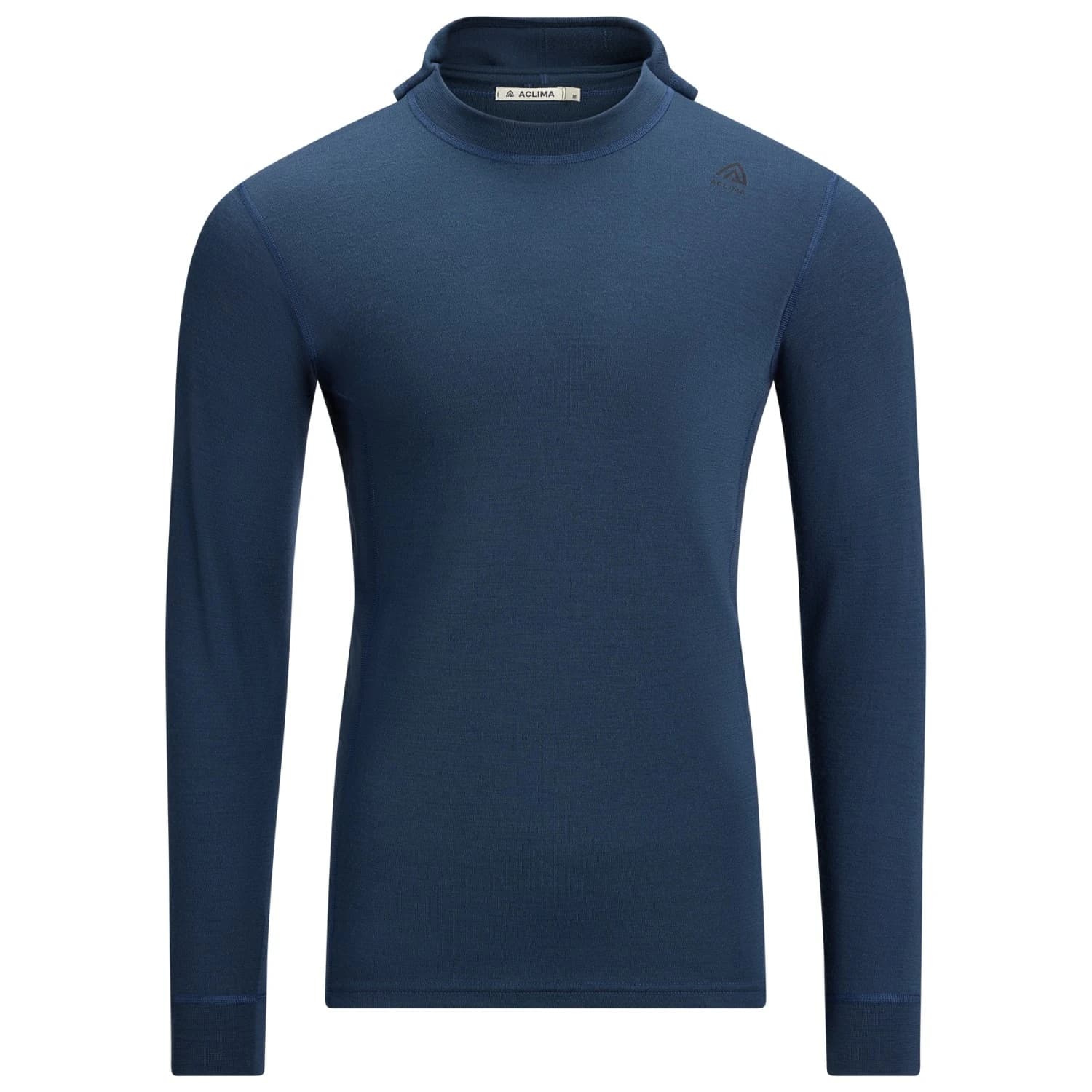 Мъжки вълнен пуловер Aclima Warmwool Hoodsweater V2 Hoodie - Midnight Navy