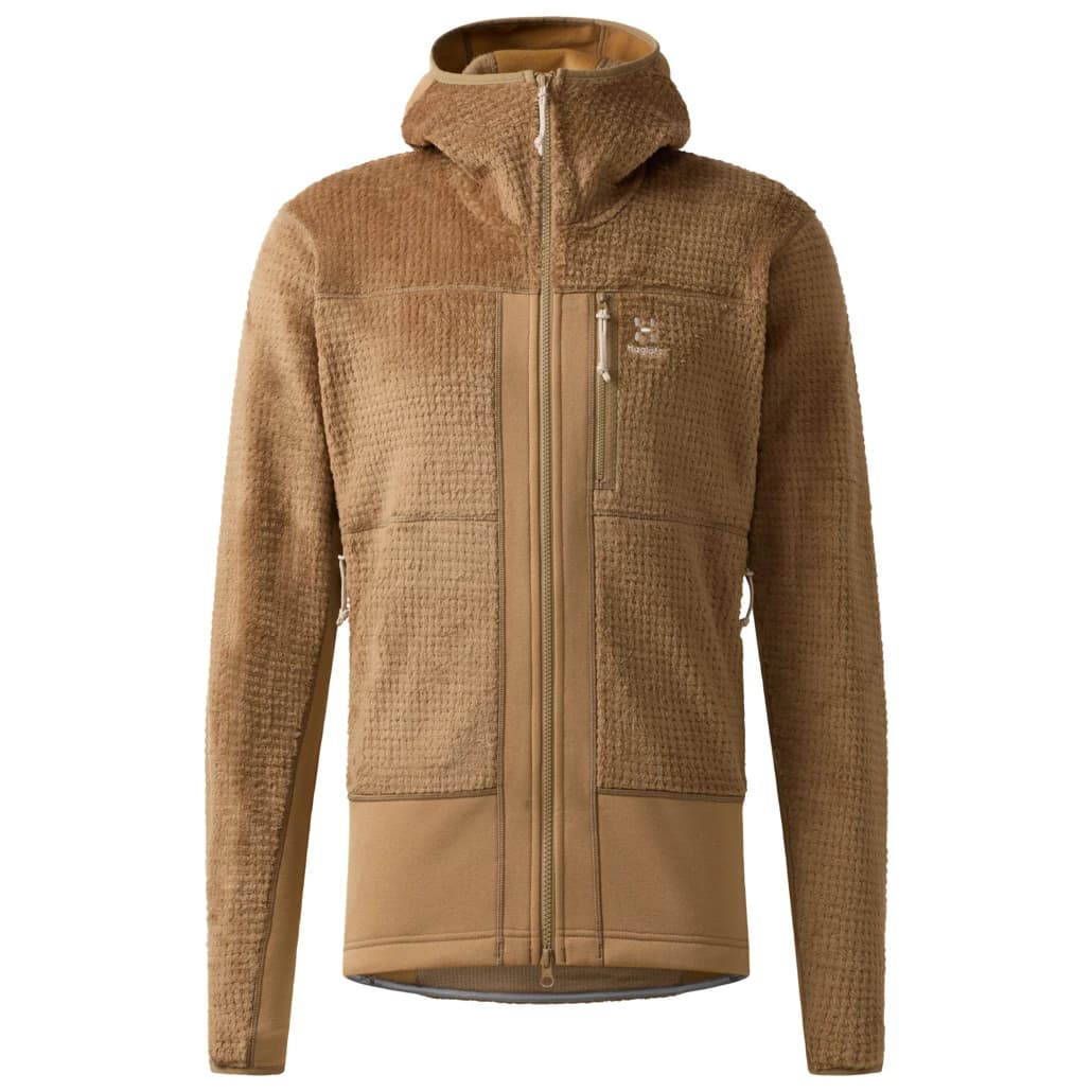 Мъжко поларено яке Haglöfs Vassi Mid Hood Fleece jacket - Oak Brown