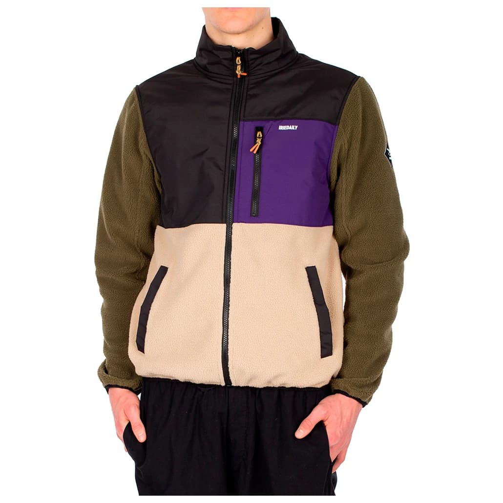 Мъжко поларено яке Iriedaily Auf Deck Fleece Jacket - Deep Purple