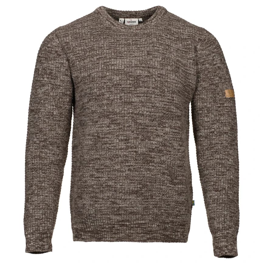 Мъжки вълнен пуловер Ivanhoe of sweden NLS Petal Male Wool jumper - Chocolate Mouliné