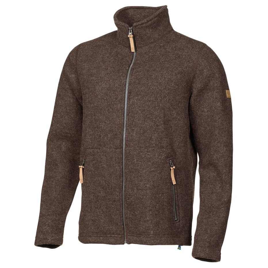 Мъжко вълнено яке Ivanhoe of Sweden NLS Sap Full Zip Wool jacket - Chocolate