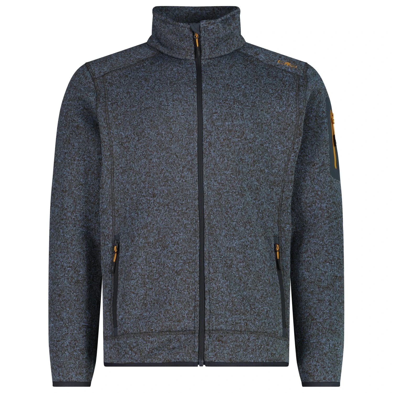Мъжко поларено яке CMP Jacket Jacquard Knitted 3H60747N Fleece jacket - Avio / Antracite Melange