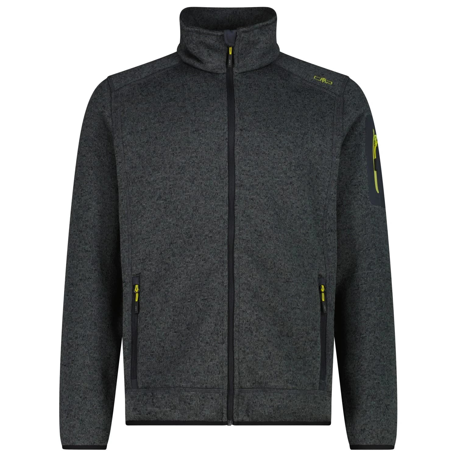 Мъжко поларено яке CMP Jacket Jacquard Knitted 3H60747N Fleece jacket - Grey / Antracite