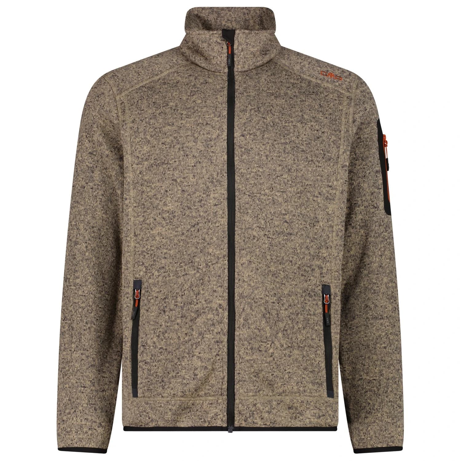 Мъжко поларено яке CMP Jacket Jacquard Knitted 3H60747N Fleece jacket - Teak / Antracite