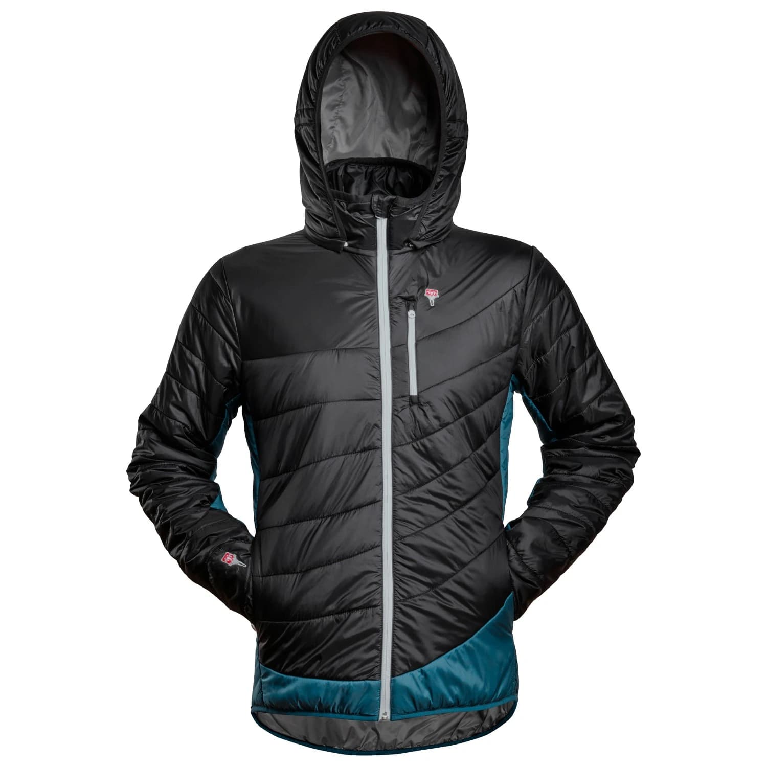 Мъжко вълнено яке Grüezi Bag Refreshful Silkwool Jacket Insulation jacket - Black / Saphir Blue