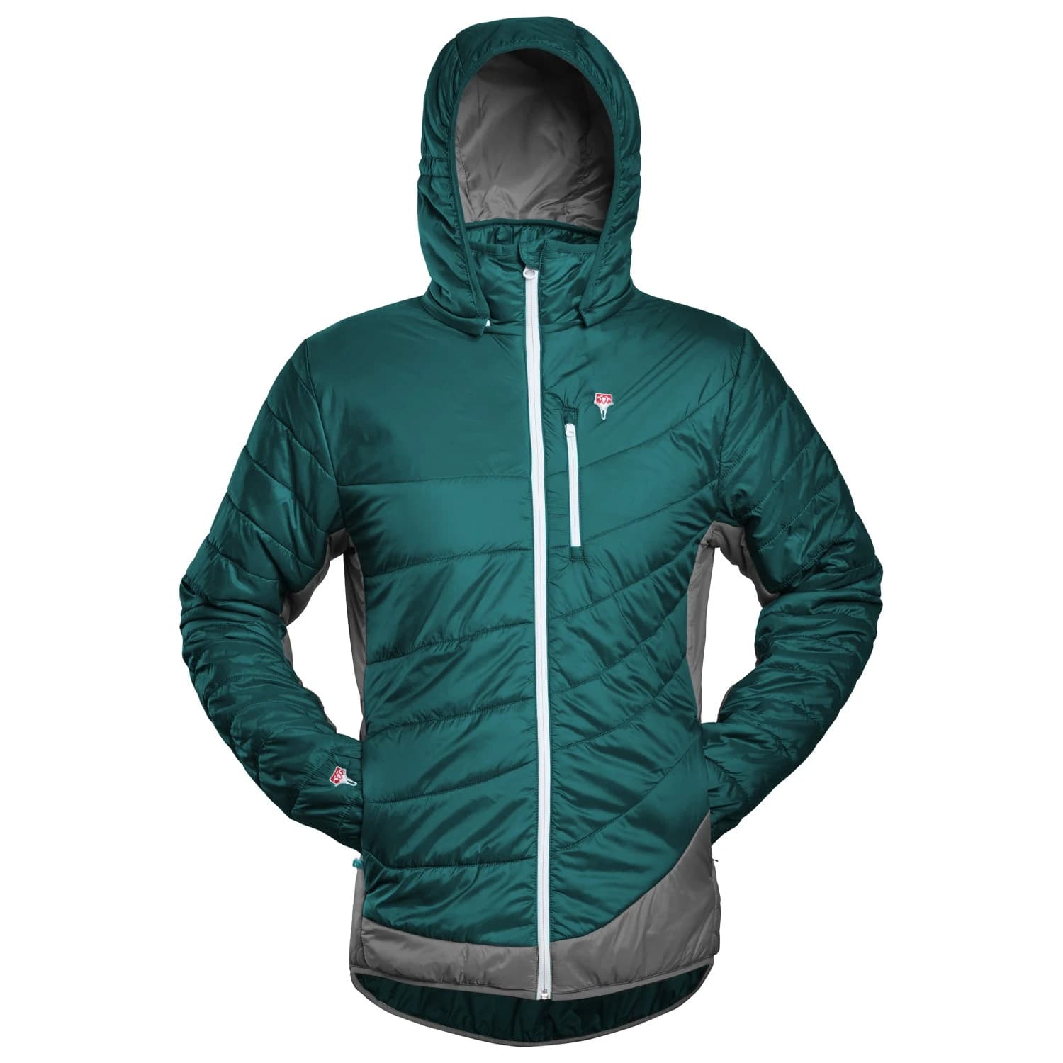 Мъжко вълнено яке Grüezi Bag Refreshful Silkwool Jacket Insulation jacket - Ocean Green / Grey