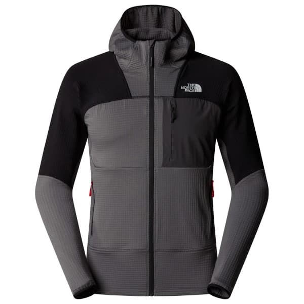 Мъжко поларено яке The north face Stormgap Powergrid Hoodie Fleece jacket - Smoked Pearl / TNF Black
