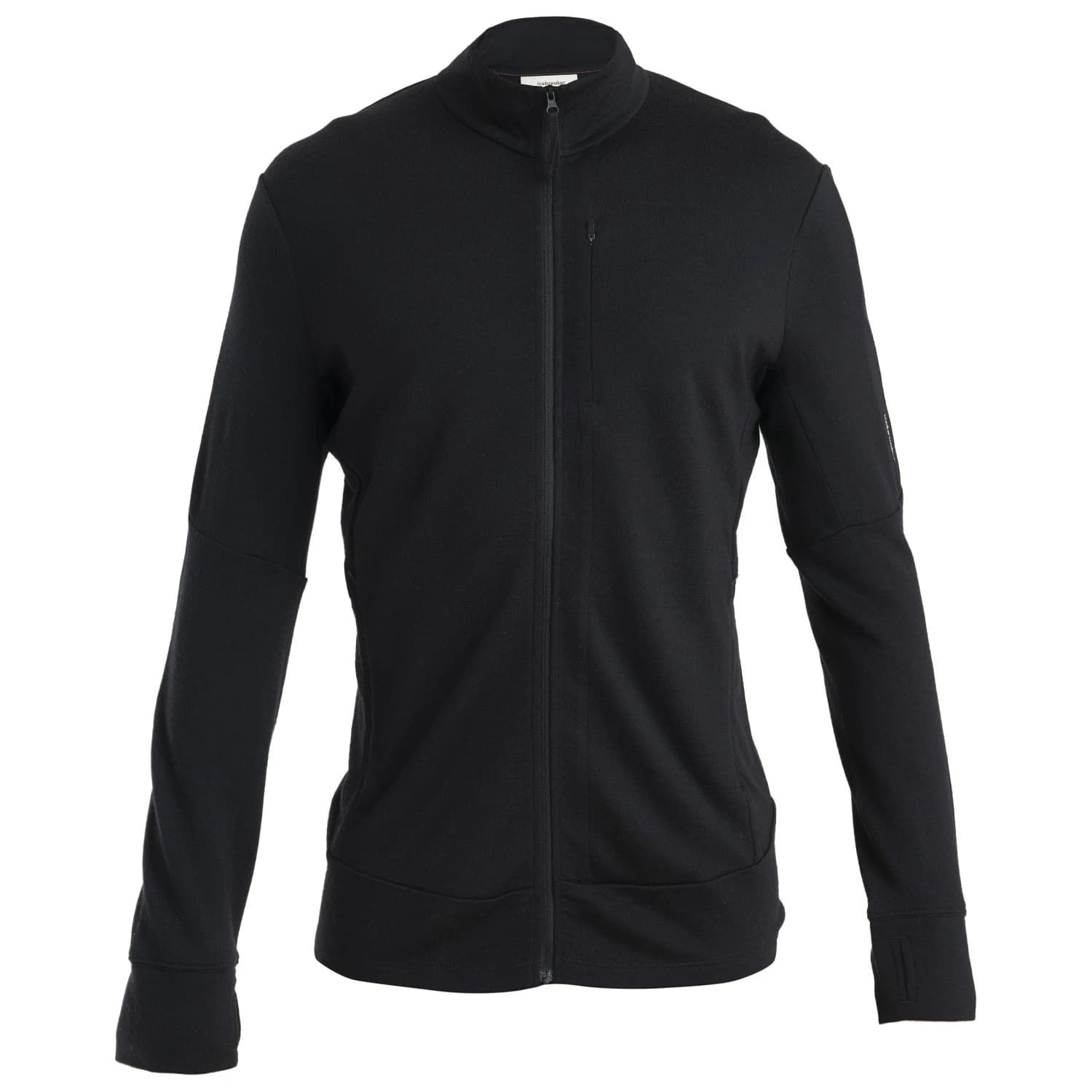 Мъжко вълнено яке Icebreaker Merino 260 Quantum IV L/S Zip Merino jacket - Black