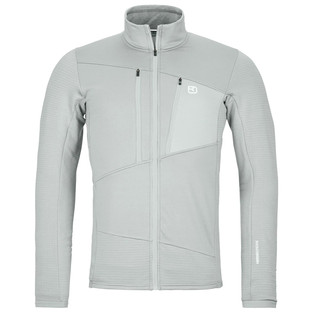 Мъжко вълнено яке Ortovox Fleece Grid Jacket Fleece jacket - Grey Ice
