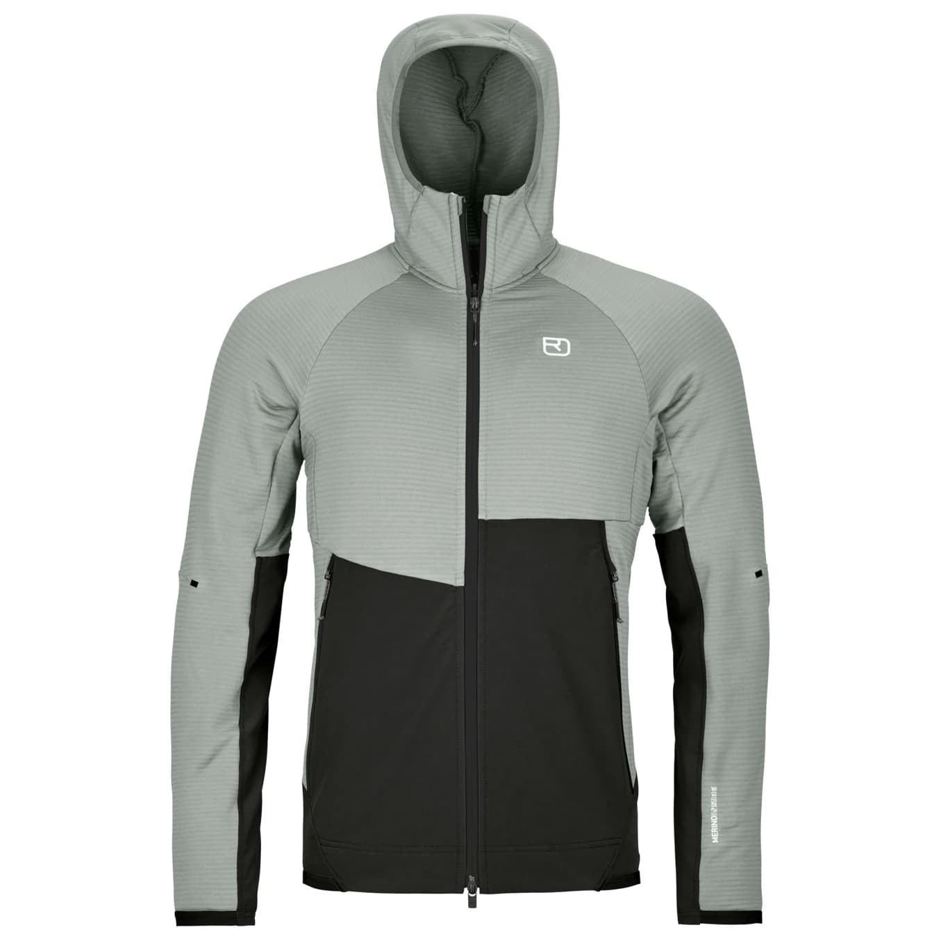 Мъжко поларено яке Ortovox Fleece Rib Hoody Fleece jacket - Green Sage