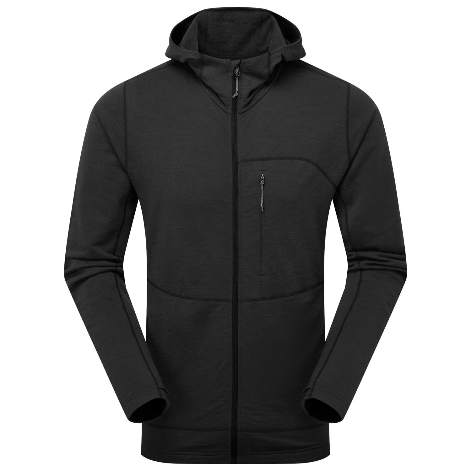 Мъжки вълнен пуловер ARTILECT Quandary Peak Hoodie Merino jacket - Black
