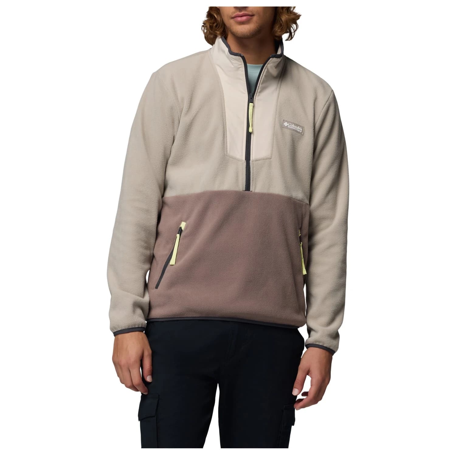 Мъжки поларен пуловер Columbia Sequoia Grove Half Zip Fleece Fleece jumper - Flint Grey / Iron / Dark Stone