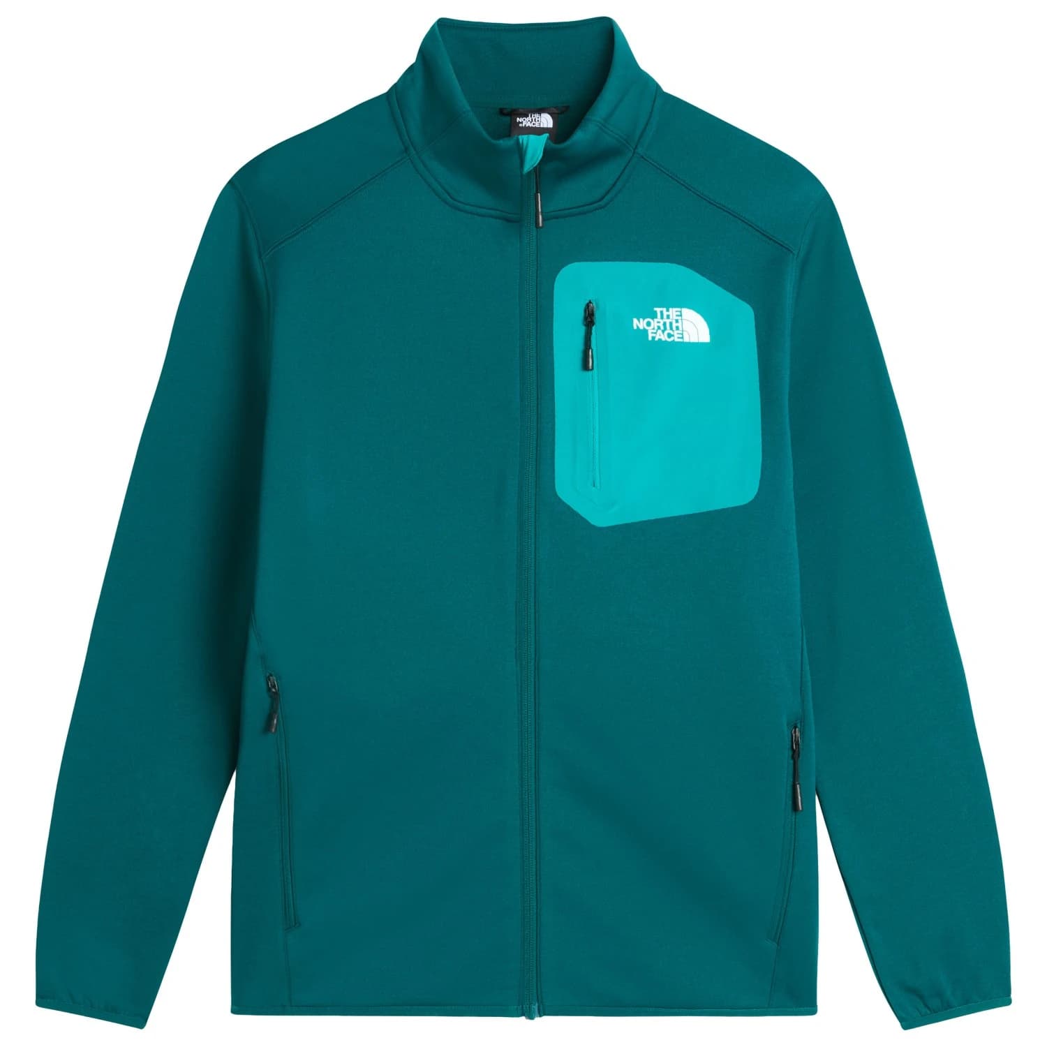 Мъжко поларено яке The North Face Crest Full Zip Fleece jacket - Pacific Teal / TNF Black