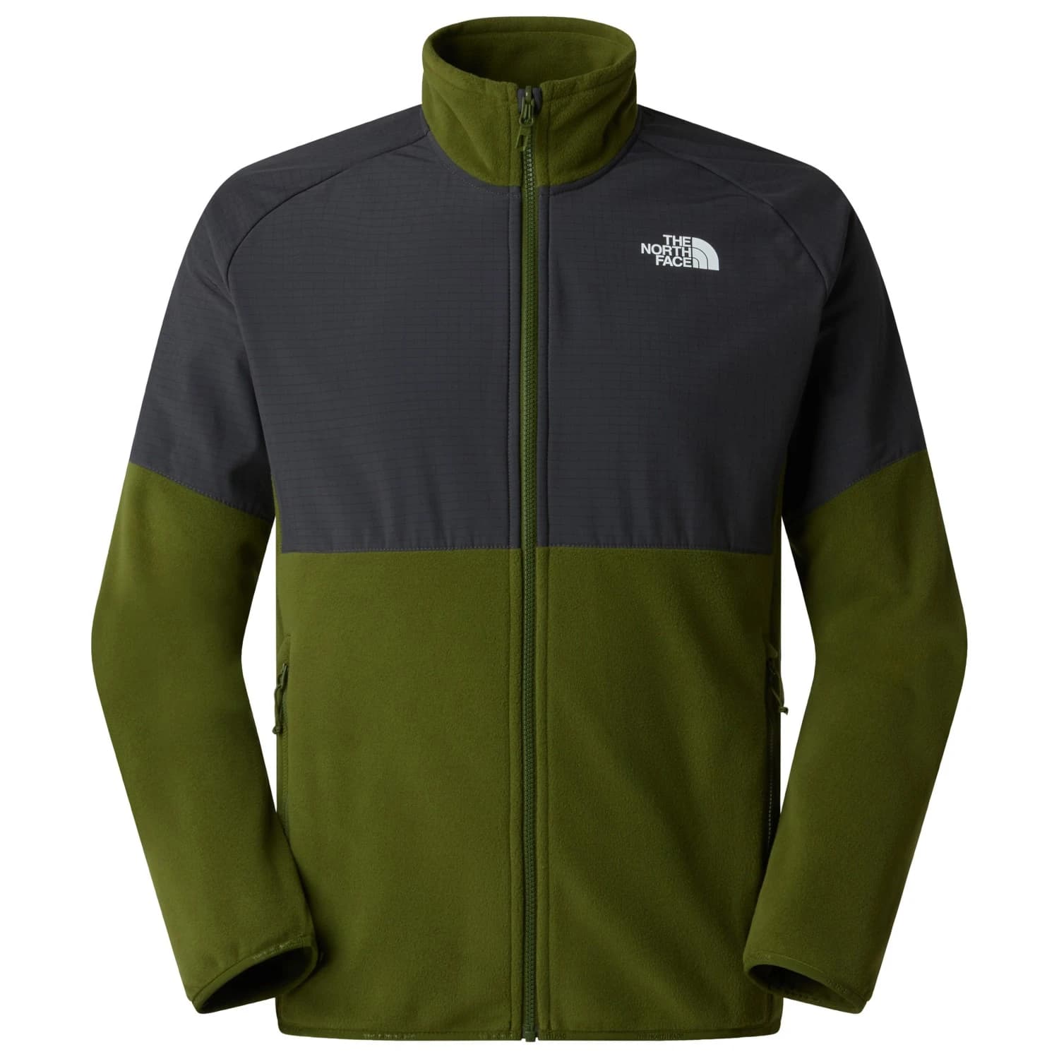 Мъжко поларено яке The North Face Glacier Heavyweight Full Zip Fleece jacket - Woodland Green / Asphalt