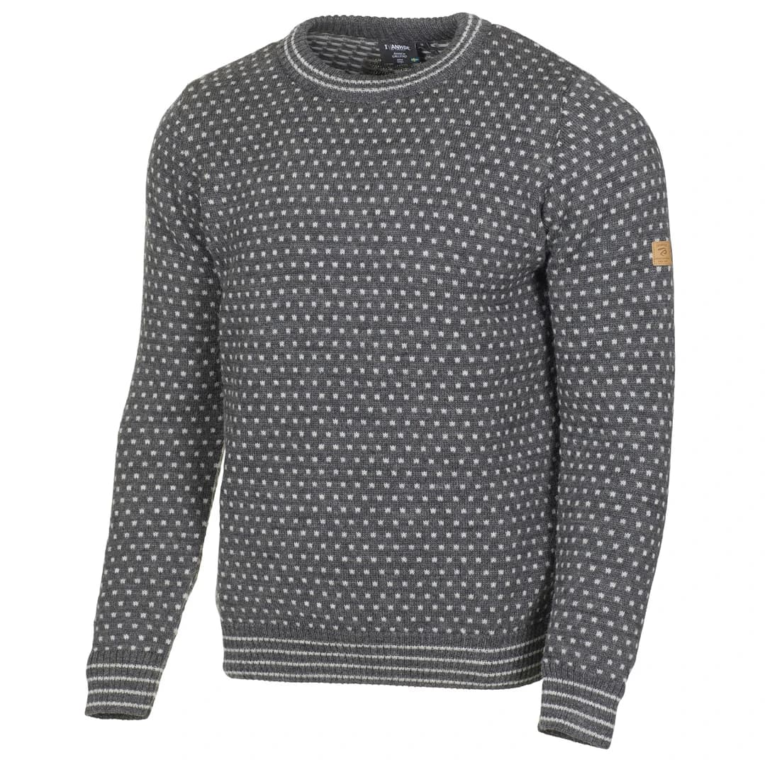 Мъжки вълнен пуловер Ivanhoe of Sweden Sverre Crewneck Wool jumper - Grey