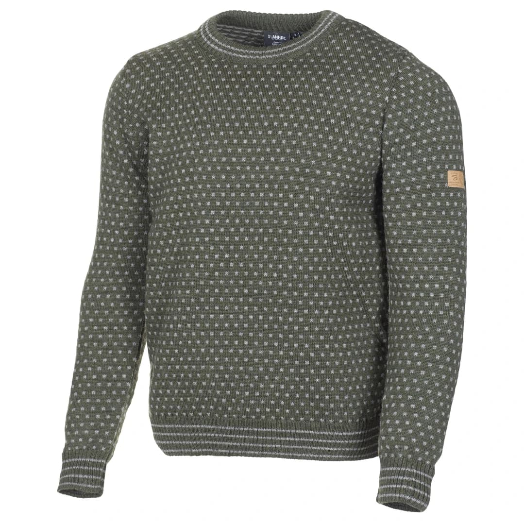 Мъжки вълнен пуловер Ivanhoe of Sweden Sverre Crewneck Wool jumper - Loden Green