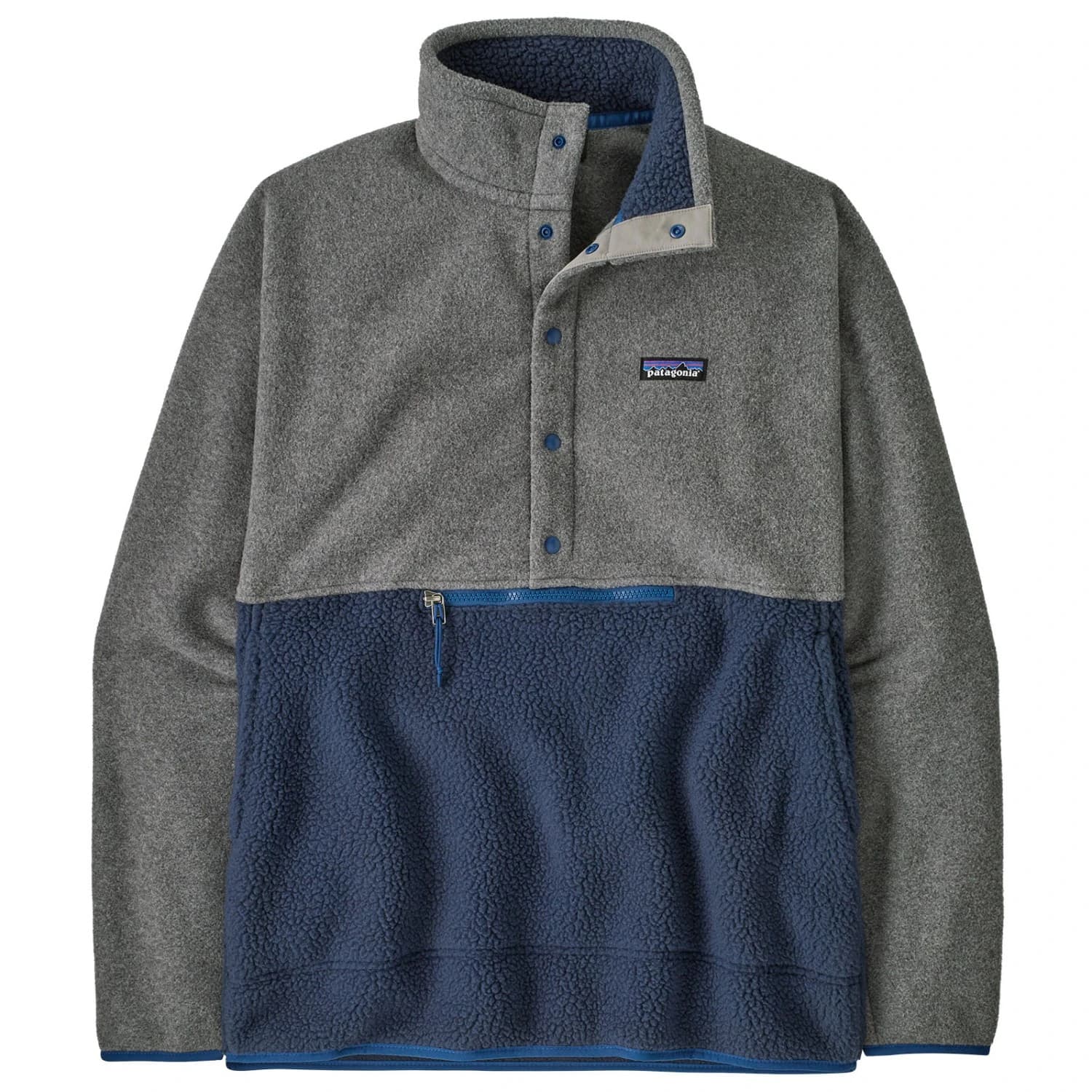 Мъжки поларен пуловер Patagonia Retro Pile 1/2 Snap Pullover Fleece jumper - New Navy / Nickel