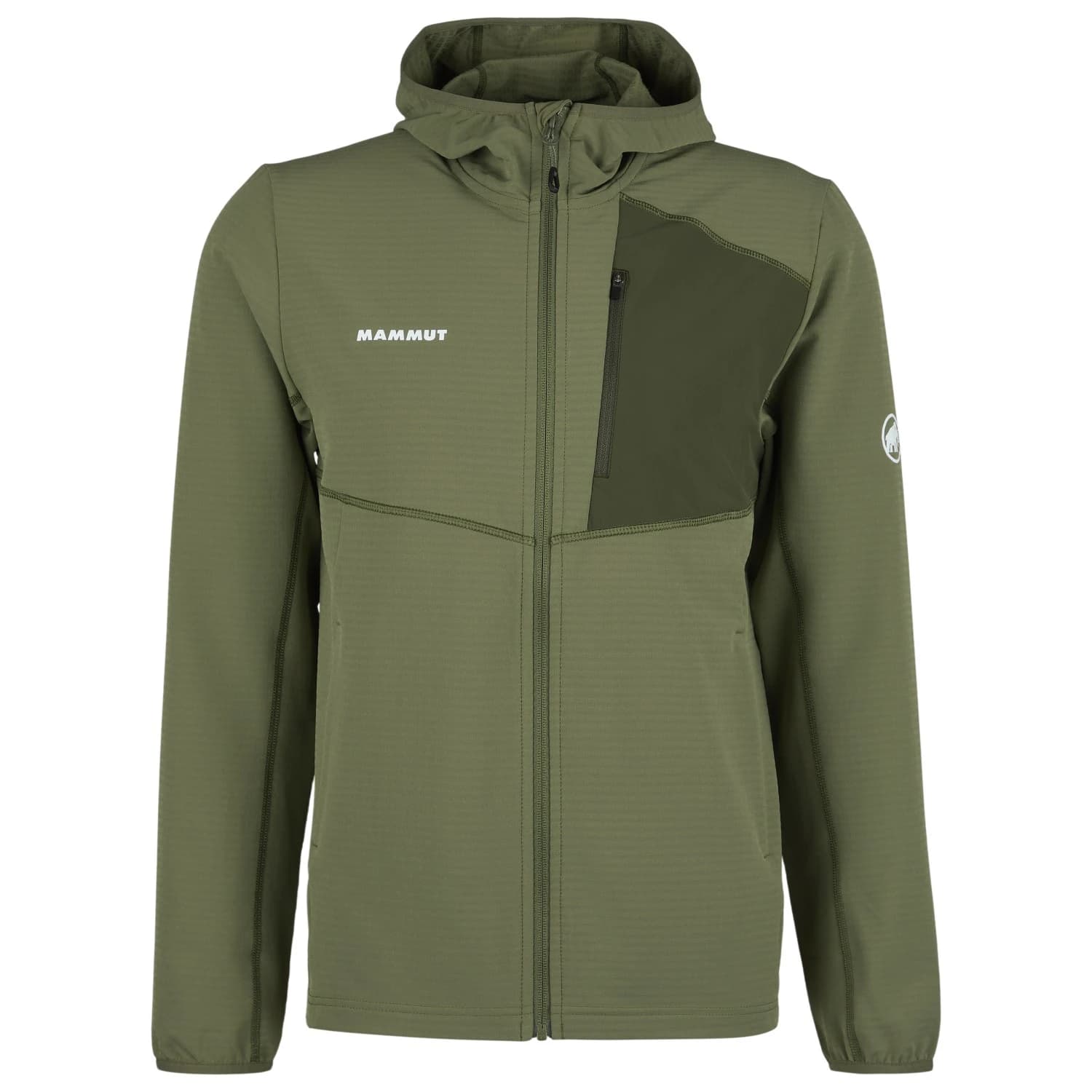 Мъжко поларено яке Mammut Madris Light Midlayer Hooded Jacket Fleece jacket - Marsh