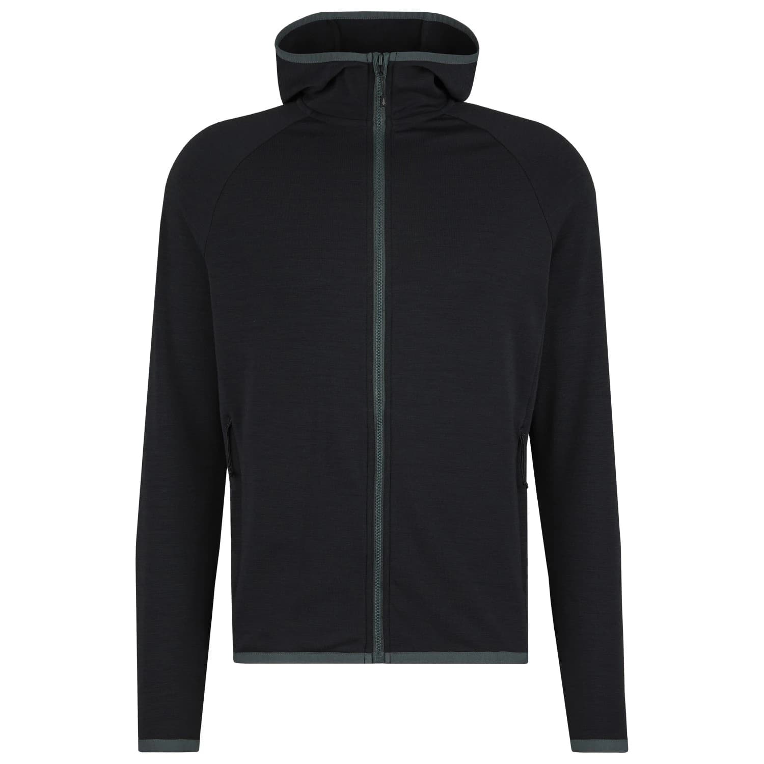 Мъжко вълнено яке Heber Peak MerinoBlend SaplingHe. Zip Hoody Zip-up hoodie - Black