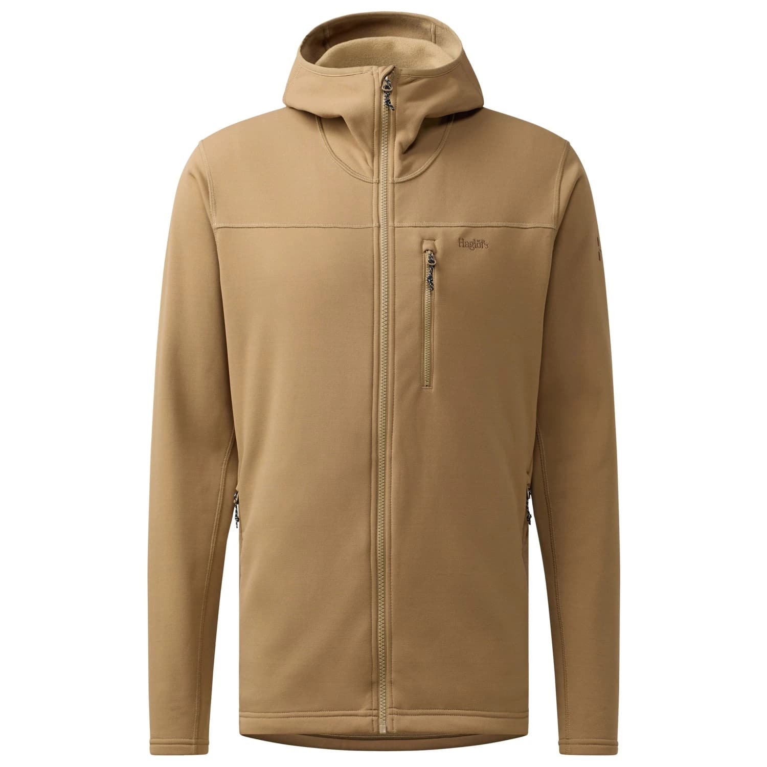 Мъжко поларено яке Haglöfs Rosson Mid Hood Fleece jacket - Oak Brown