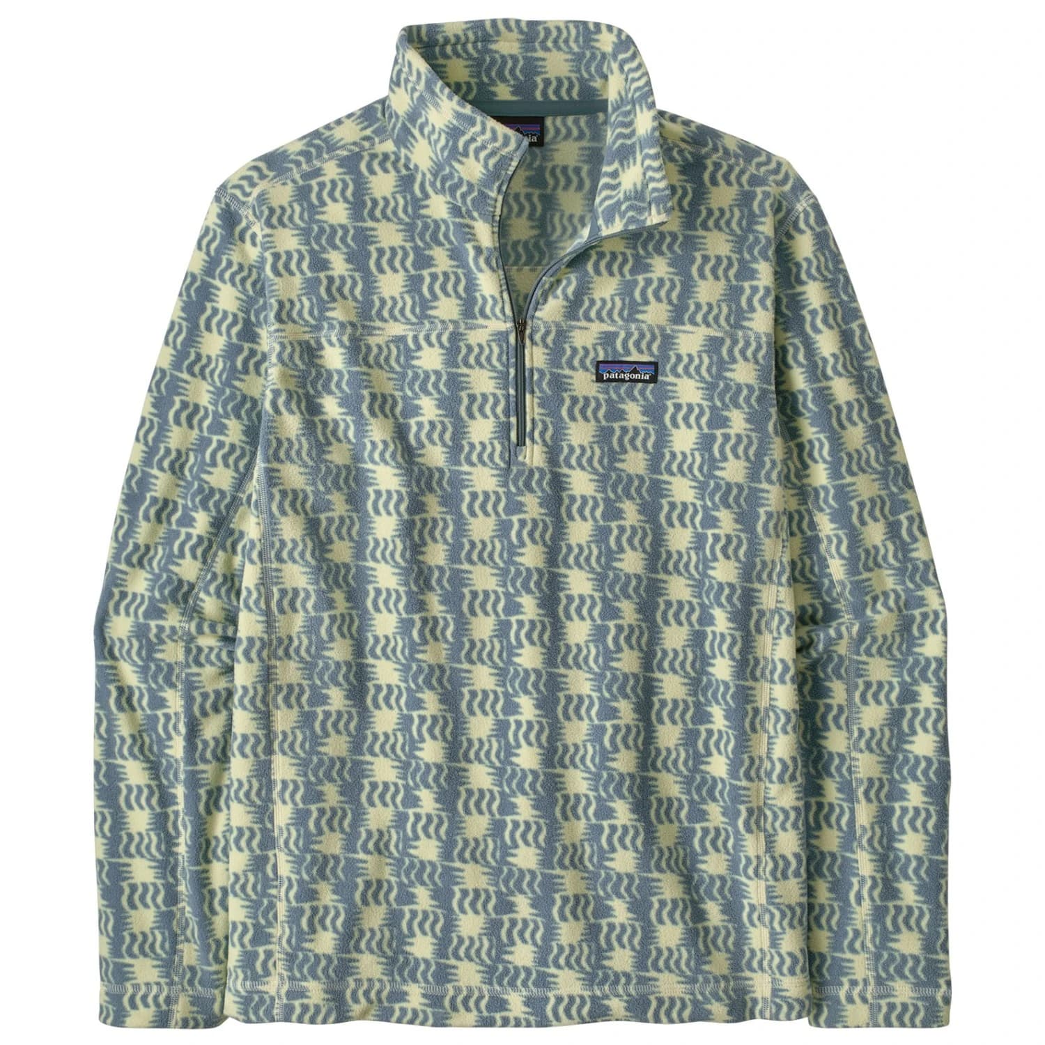 Мъжки поларен пуловер Patagonia Micro D P/O Fleece jumper - Sun Quilt: Blue Sage