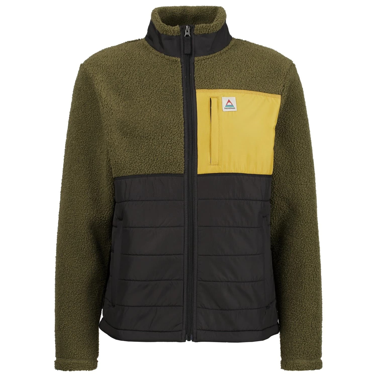 Поларено яке Passenger Born Explorer Recycled Polar-Lined Sherpa Fleece Fleece jacket - Khaki