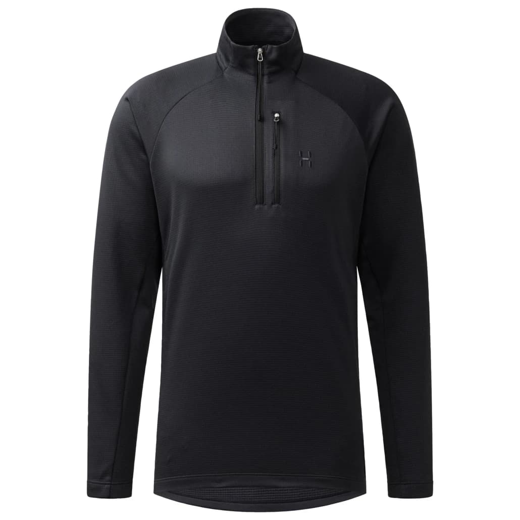 Мъжки поларен пуловер Haglöfs Korp Mid Halfzip Fleece jumper - True Black