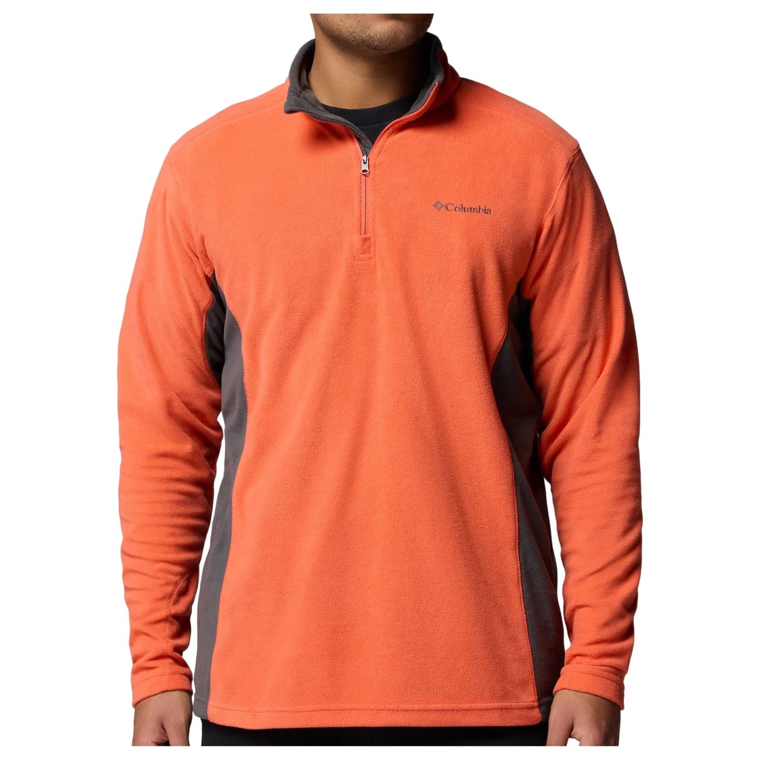 Мъжки поларен пуловер Columbia Klamath Range II Half Zip Fleece jumper - Zing / Shark