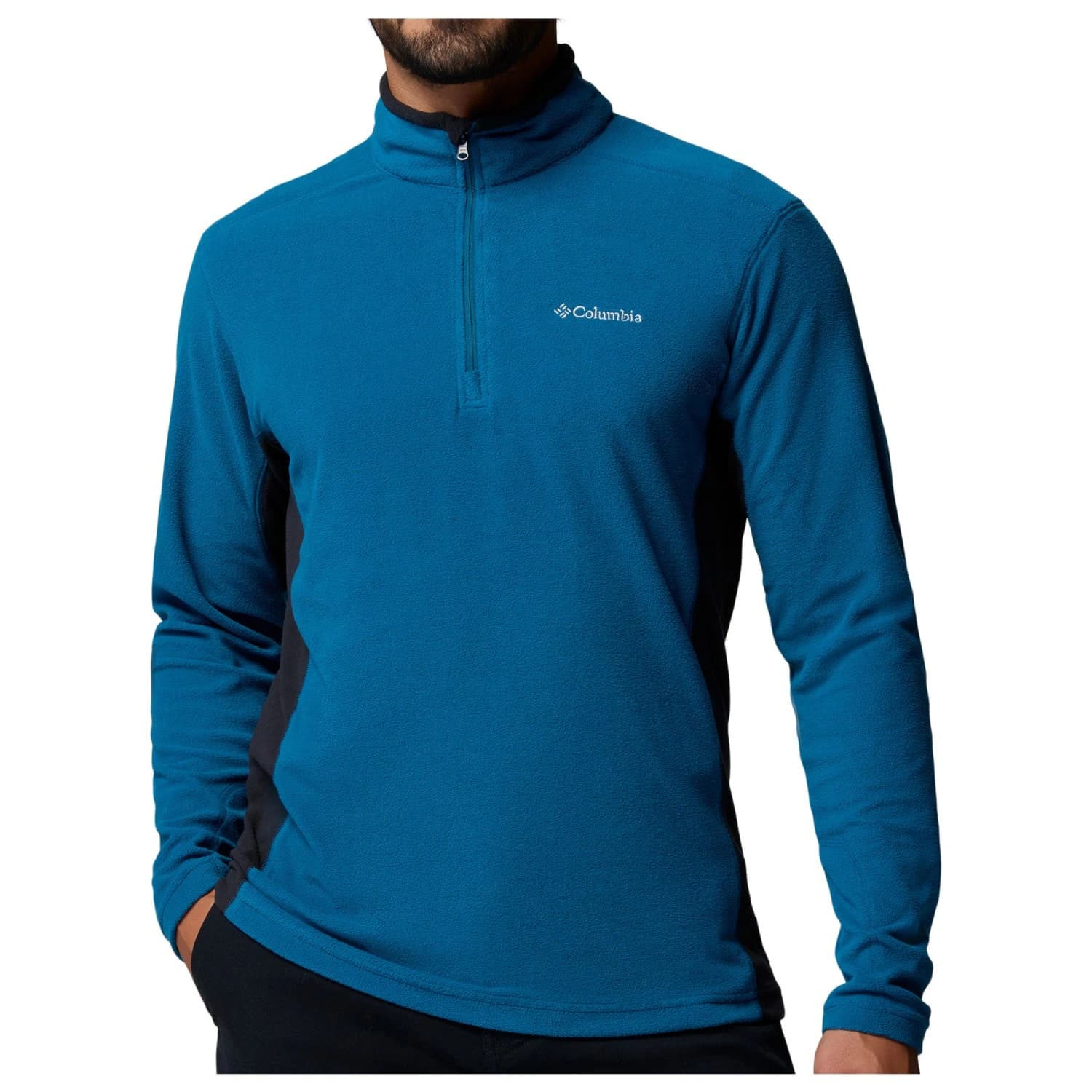 Мъжки поларен пуловер Columbia Klamath Range II Half Zip Fleece jumper - Phoenix Blue / Black