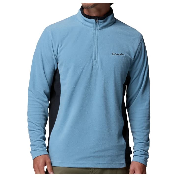 Мъжки поларен пуловер Columbia Klamath Range II Half Zip Fleece jumper - Rainy Day / Black