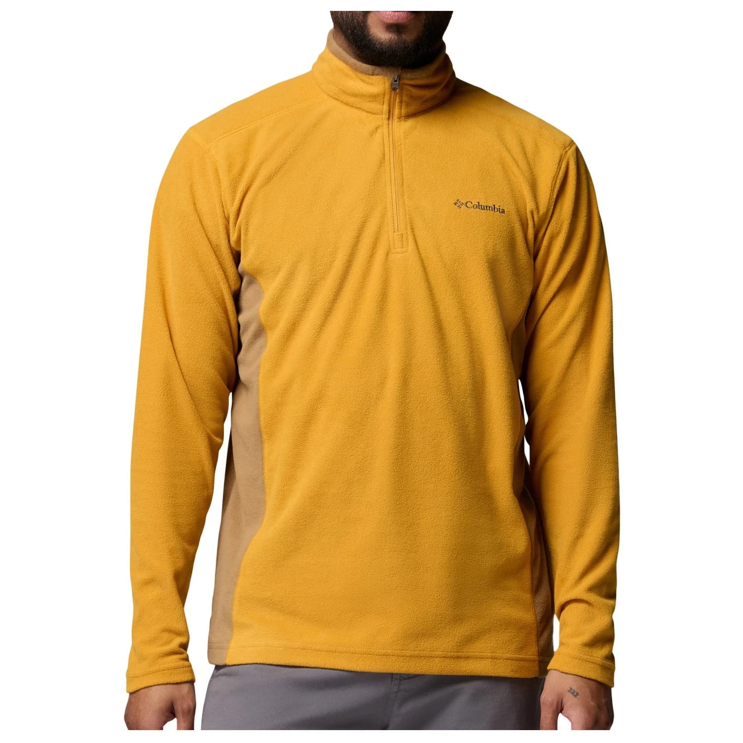 Мъжки поларен пуловер Columbia Klamath Range II Half Zip Fleece jumper - Squash / Delta