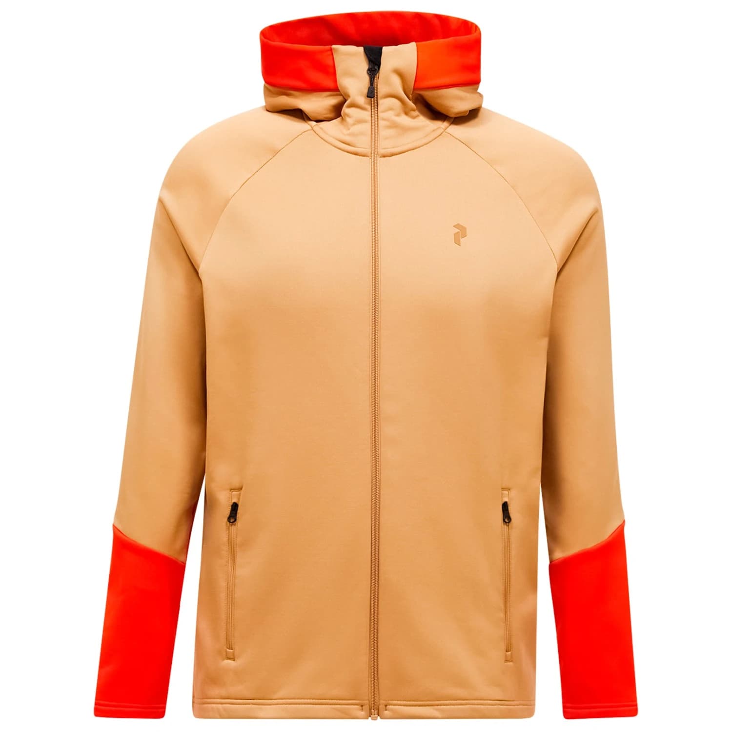 Мъжко поларено яке Peak performance Rider Essentials Zip Hood Fleece jacket - Sierra Sand