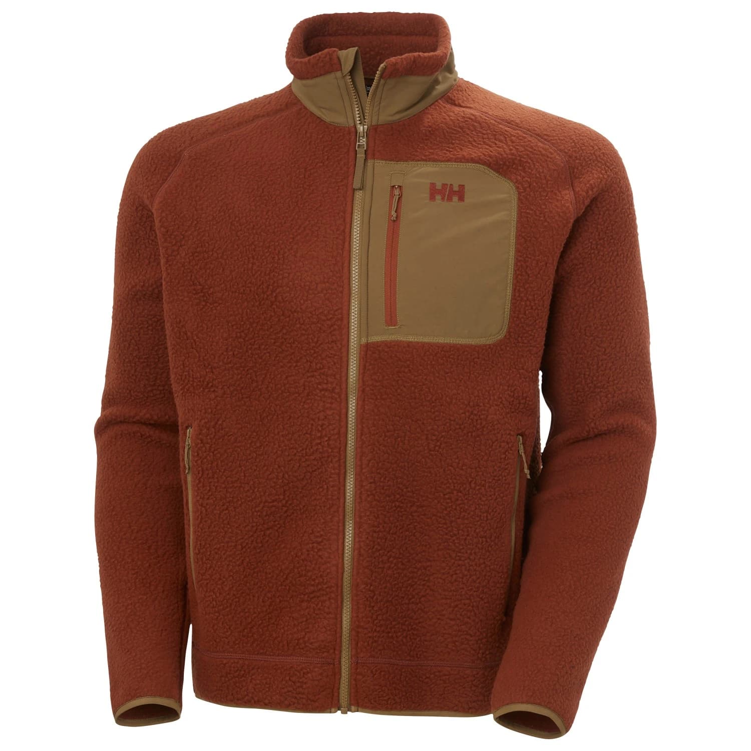 Мъжко поларено яке Helly Hansen Panorama Pile Block Jacket Fleece jacket - Iron Oxide