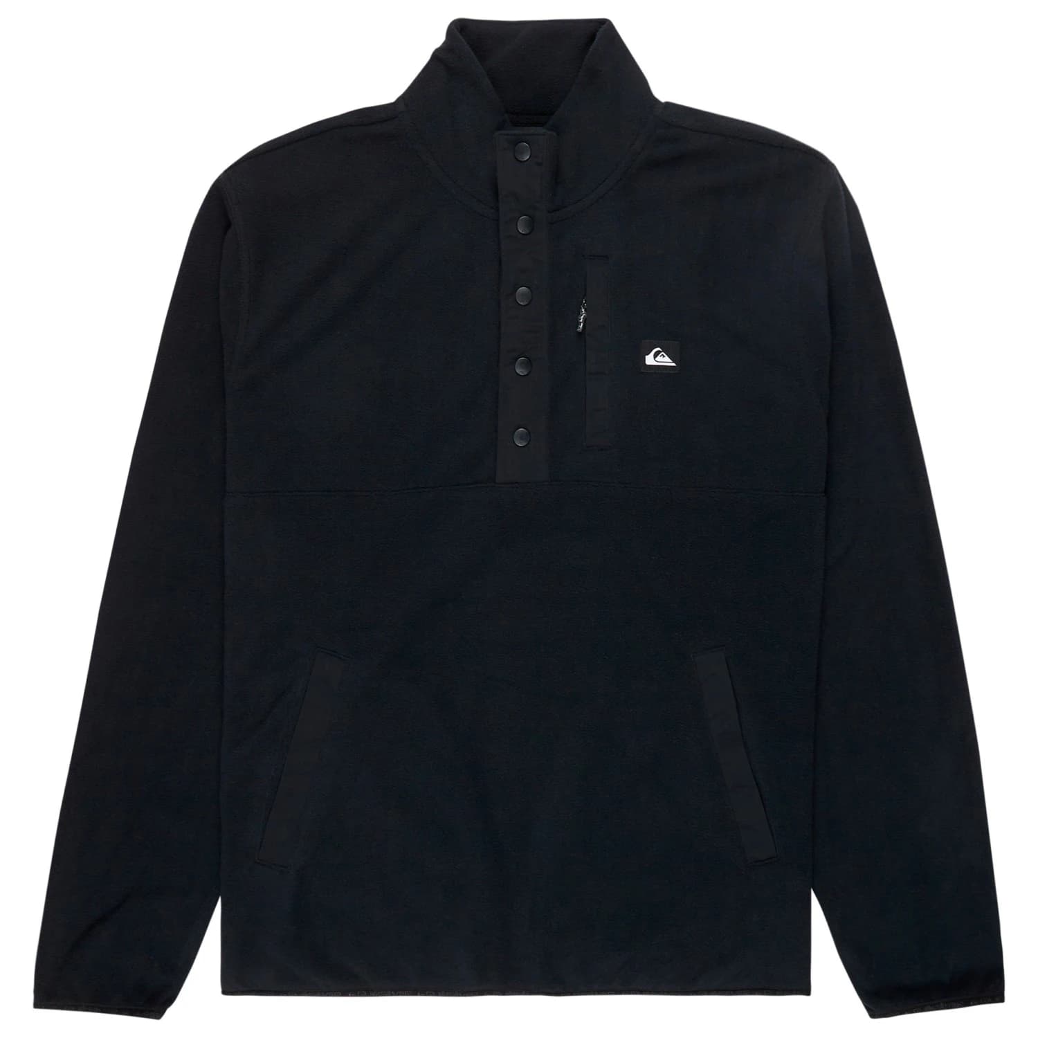 Мъжки поларен пуловер Quiksilver No Destination Half Snap Fleece jumper - Black