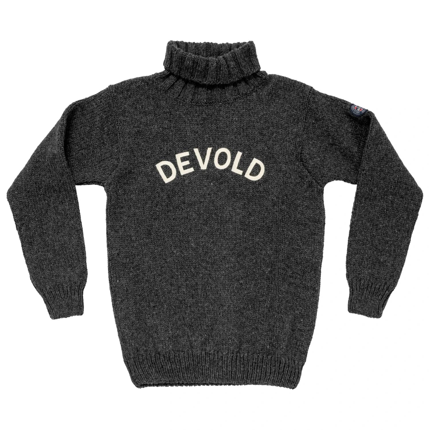 Вълнен пуловер Devold Nansen Legacy High Neck Wool jumper - Anthracite / Off-White