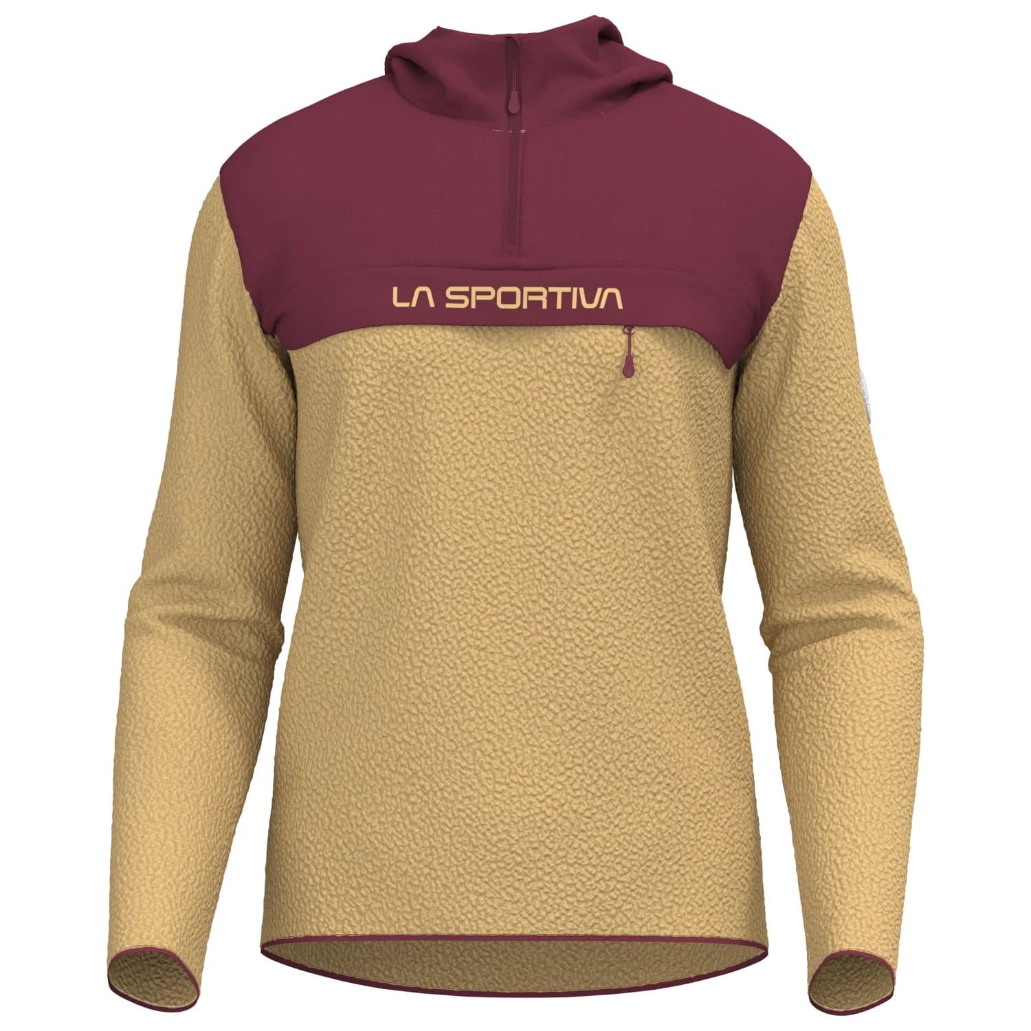 Мъжко поларено яке La Sportiva Guidance Sherpa Hoody Fleece jacket - Sandstone / Redwood