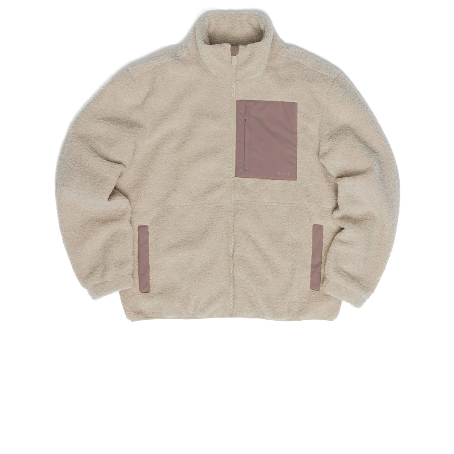 Мъжко поларено яке Mazine Padded Sherpa Jacket Fleece jacket - Natural / Fennel Green