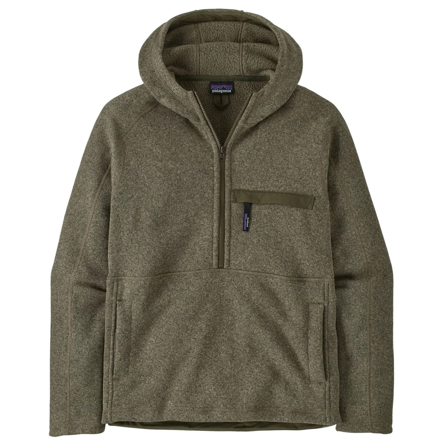 Мъжки поларен пуловер Patagonia Better Sweater 1/2 Zip Pullover Fleece jumper - River Rock Green