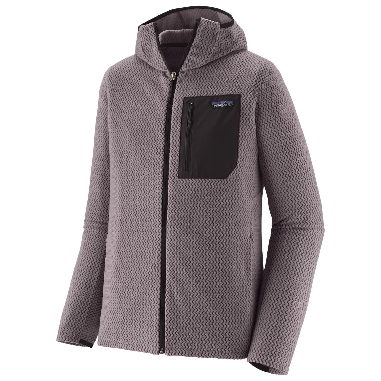 Мъжко поларено яке Patagonia R1 Air Full-Zip Hoody Fleece jacket - May Grey