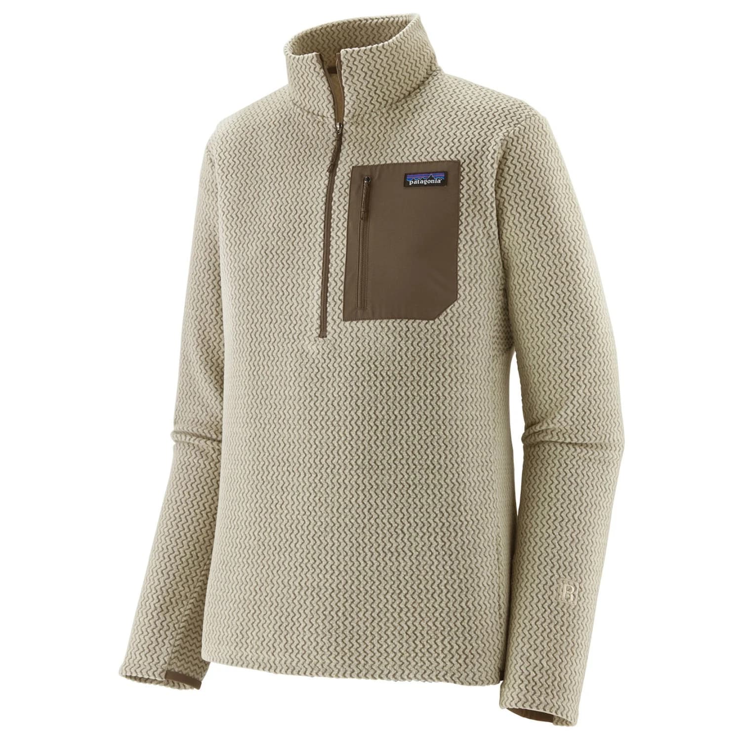 Мъжки поларен пуловер Patagonia R1 Air Zip Neck Fleece jumper - Pelican