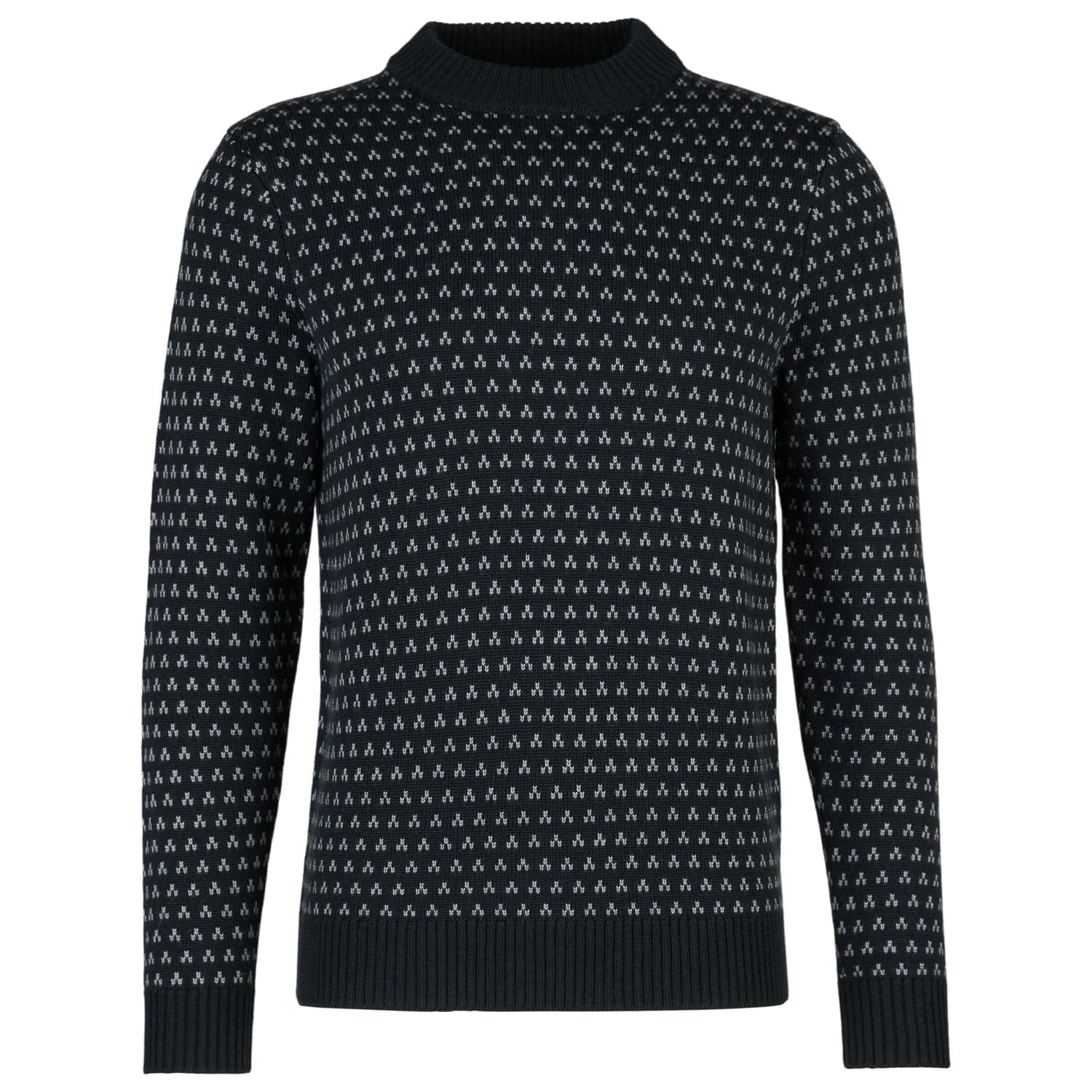 Мъжки вълнен пуловер Stoic Heavy MerinoKnit MMXX.Norrbotten Sweater Merino jumper - Black / Smoke Grey