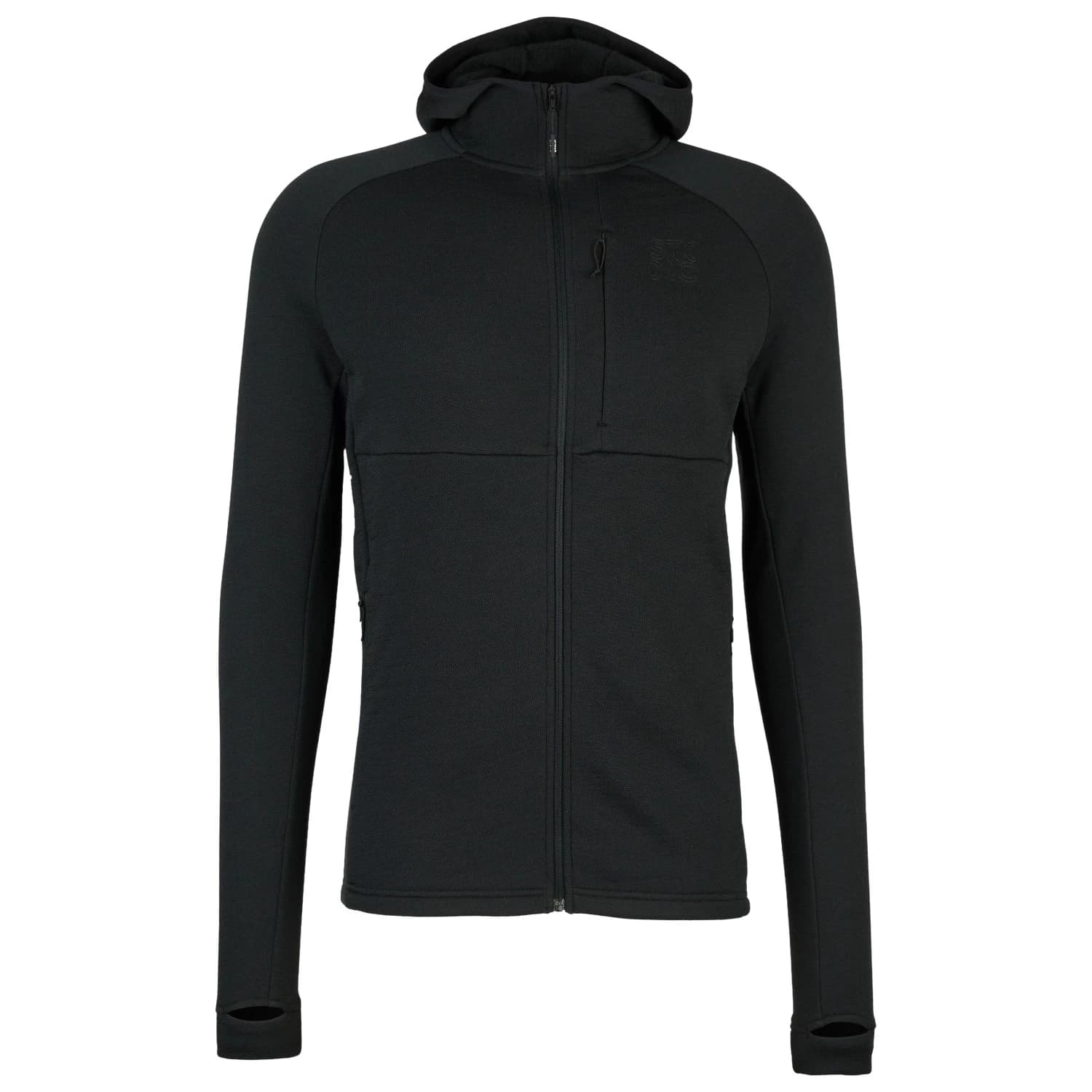 Мъжко вълнено яке Stoic MerinoFleece240 StorforsSt. Zip Hoody Merino hoodie - Black