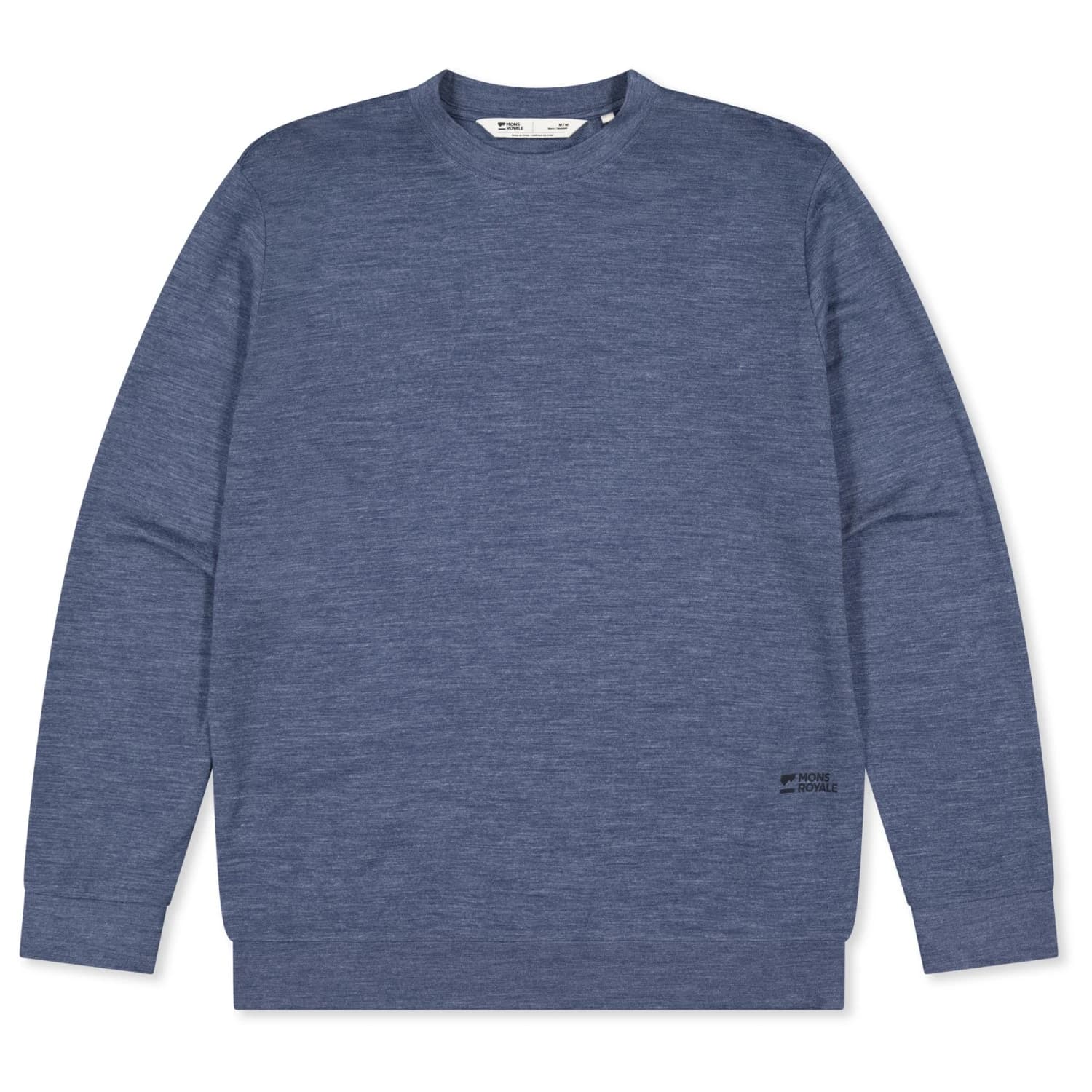 Мъжки вълнен пуловер Mons royale Horizon Merino Crew Merino jumper - Navy