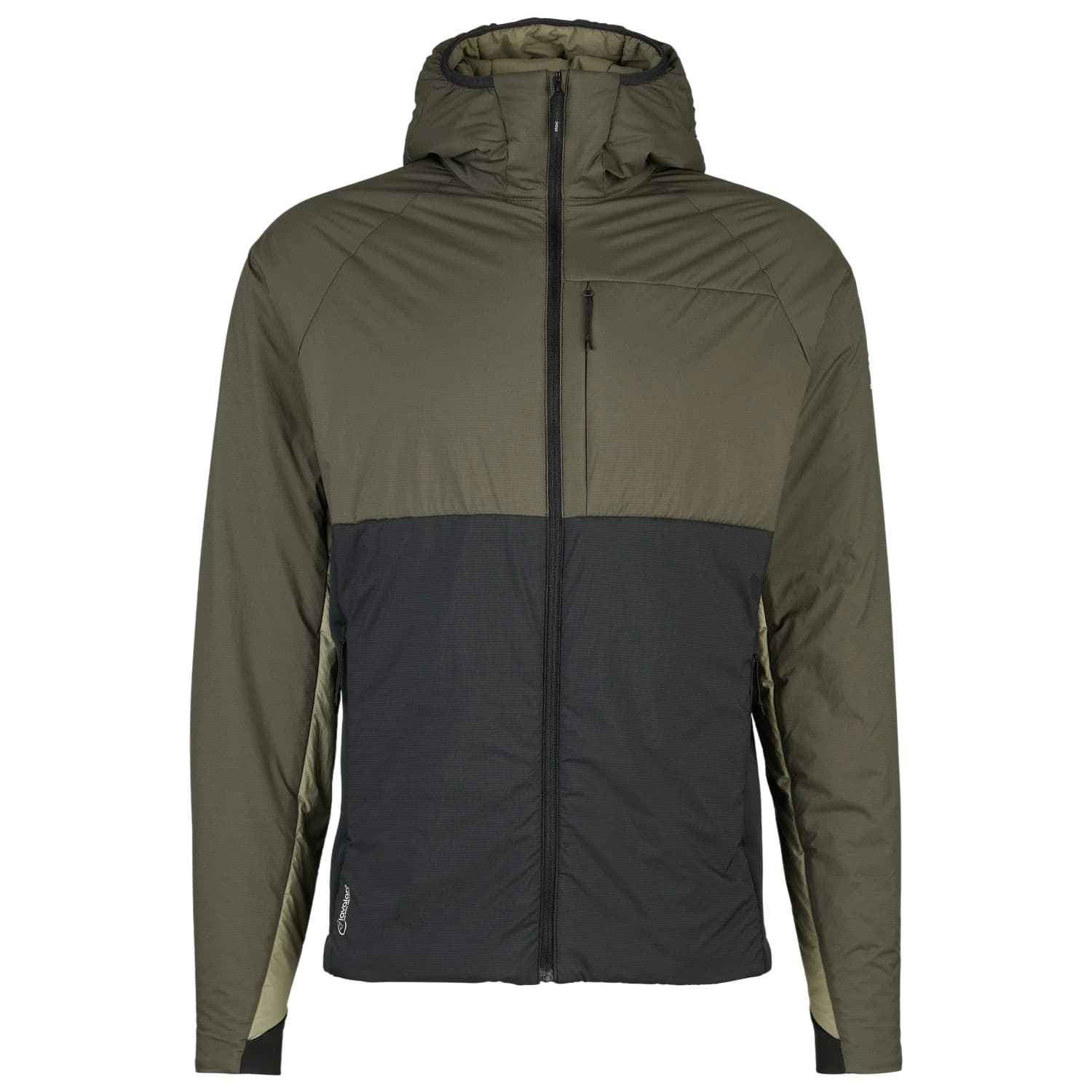 Вълнено яке Stoic MountainWool60 JokkmokkSt. Hybrid Hoody Wool jacket - Dark Olive / Multi